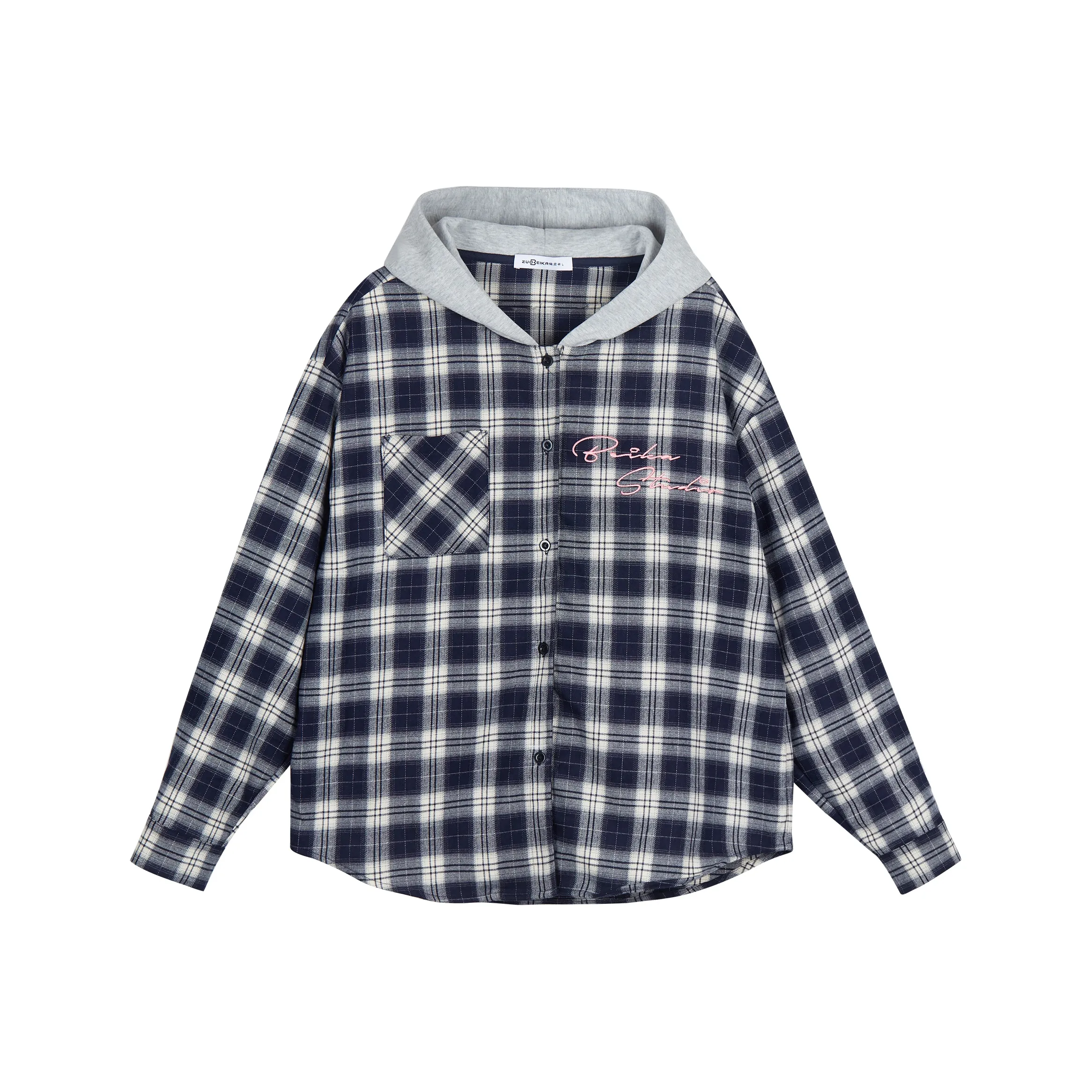 ZUOBEIKA Рубашка Унисекс Темно-синий