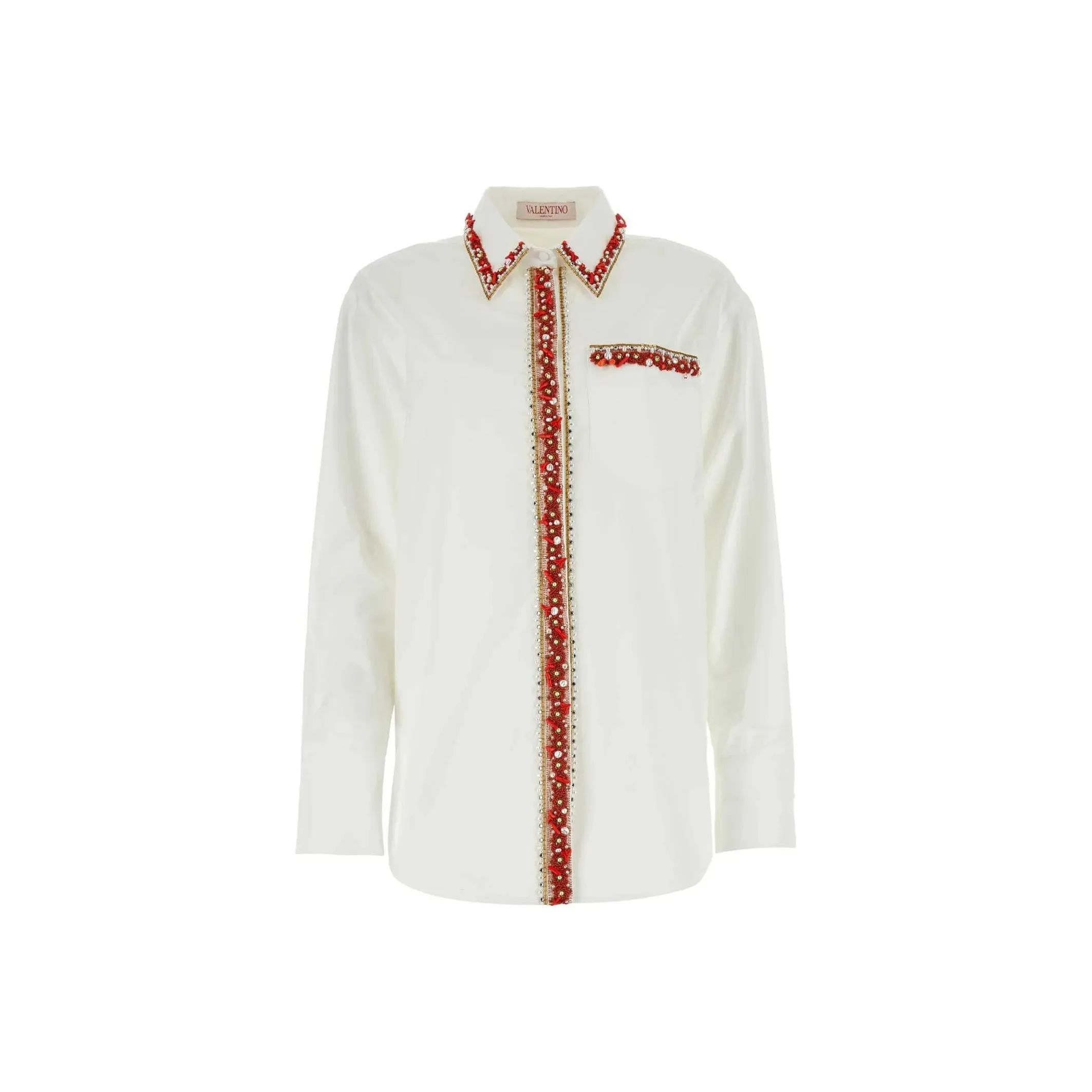 Valentino Embellished Long Sleeved Shirt