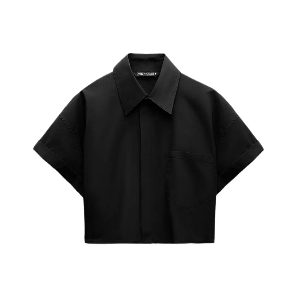 ZARA Trf Черные Женские Рубашки