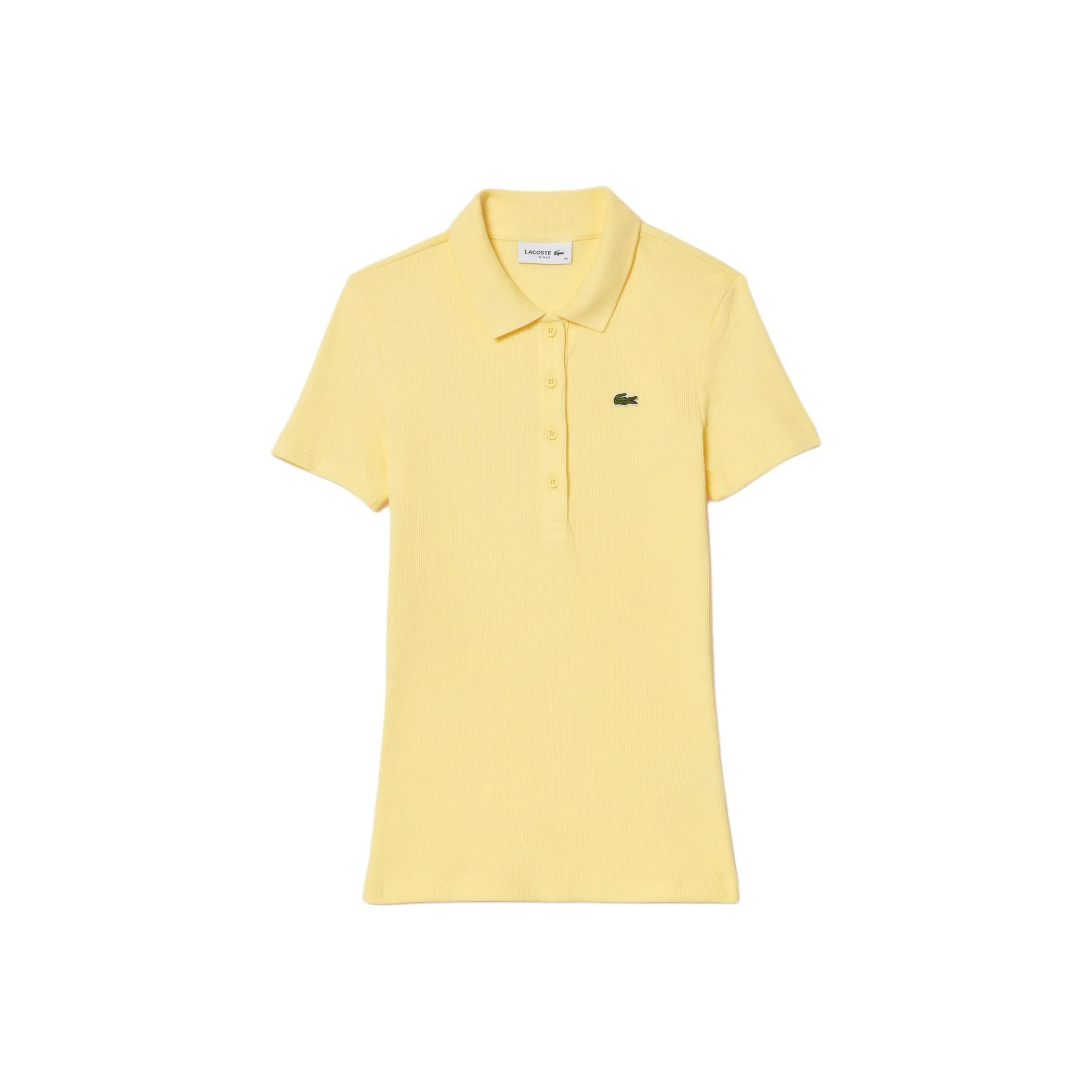 LACOSTE Polo Shirt Women's Light Yellow