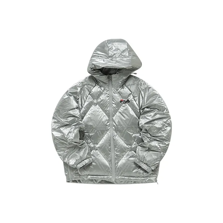 FILA FUSION Down Jacket Winter Women's Bright Silver