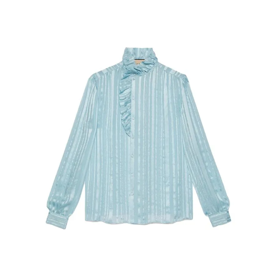 GUCCI Светло-синие Женские Рубашки