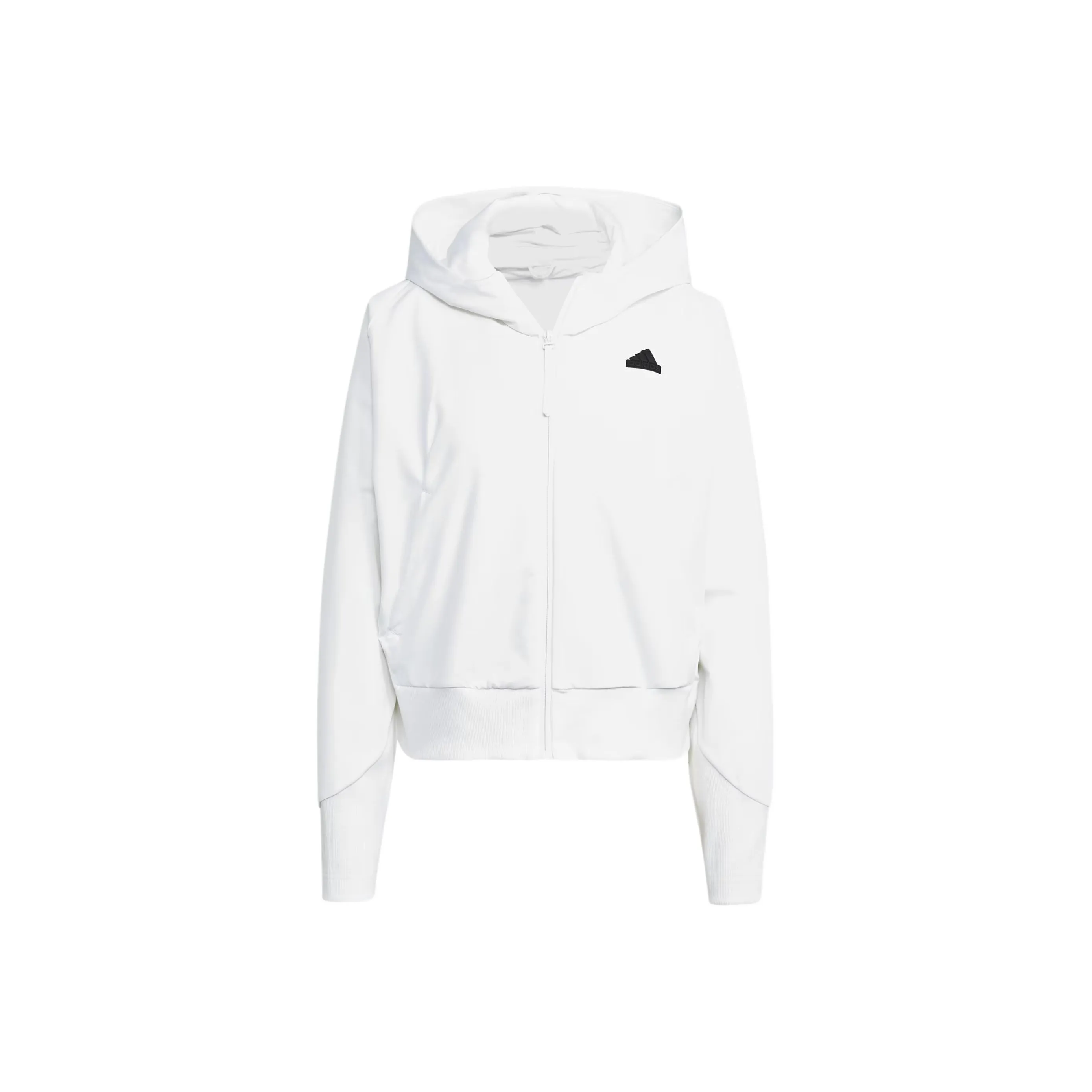 Adidas Z.N.E. Вязаные ткани Full Zip Hoodie Куртки Пальто Женские Белые