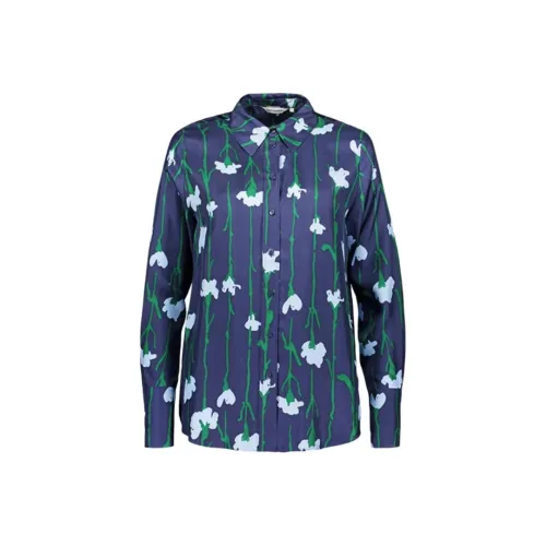MARIMEKKO Темно-синие Женские Рубашки