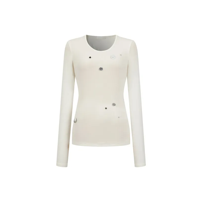 Three Quarters Белый Женские T-рубашки