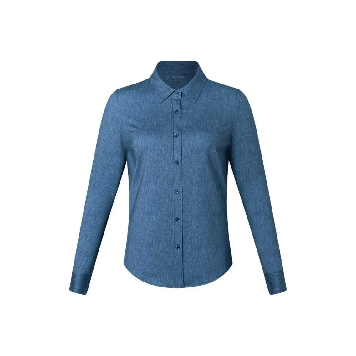 DEGRE ZERO Винтажные синие джинсовые рубашки для женщин