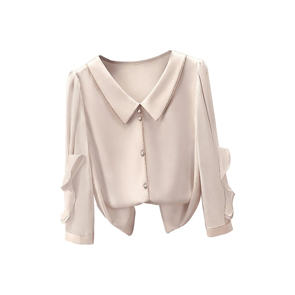 Cypress House Рубашка Женская Светлый Лотосовый корень Пудра