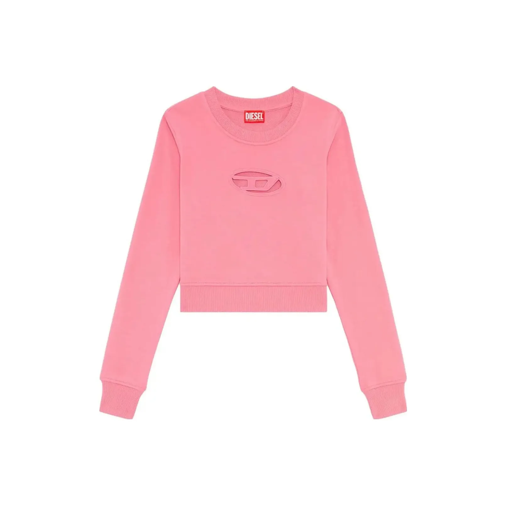 DIESEL OVAL D Series Розовые Женские Свитшоты
