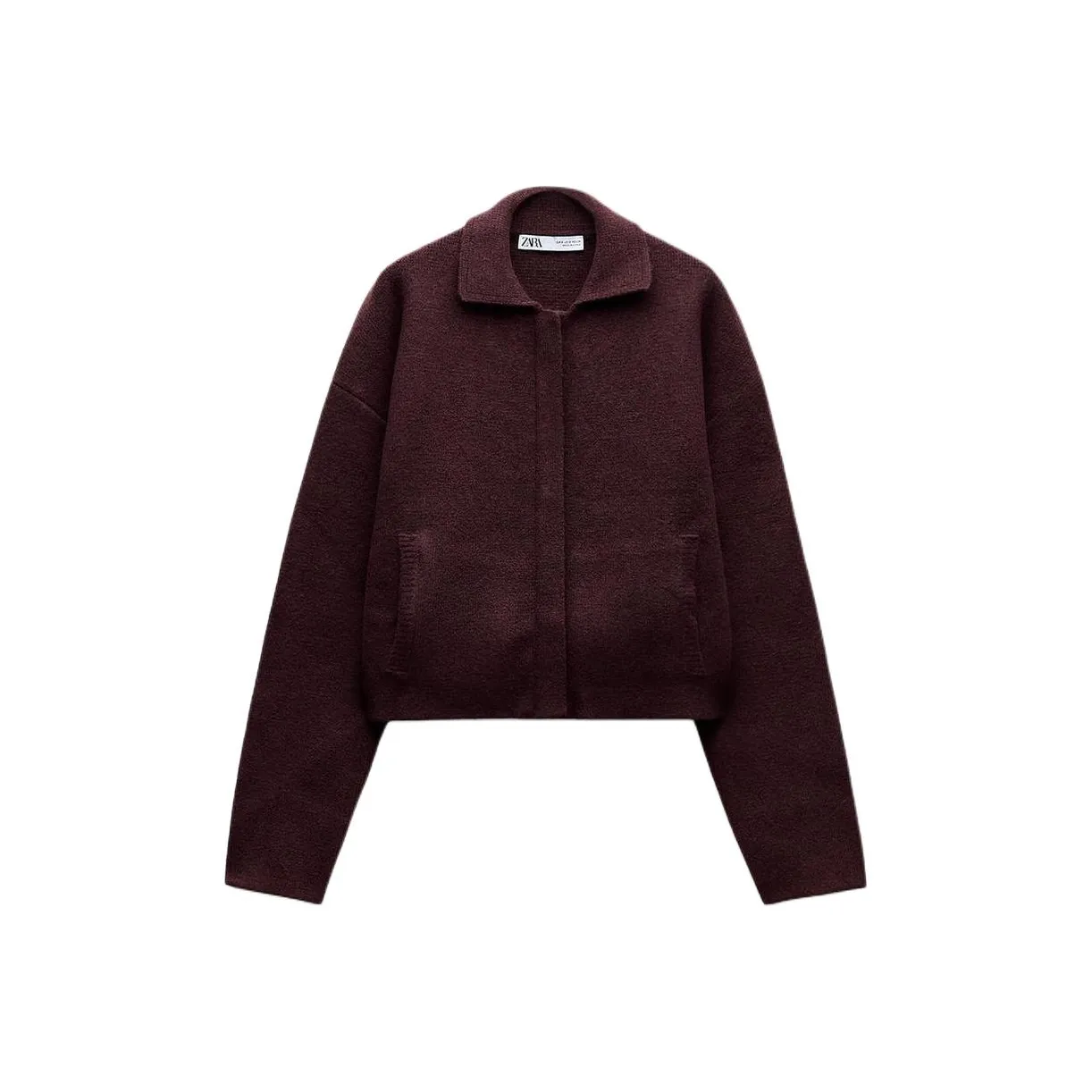 ZARA Трикотаж Женский Темно-Красный Цвет