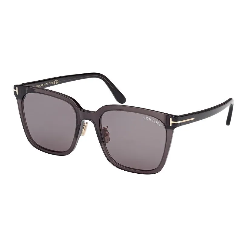 TF Пластиковая оправа Квадратные Солнцезащитные очки Унисекс Серые