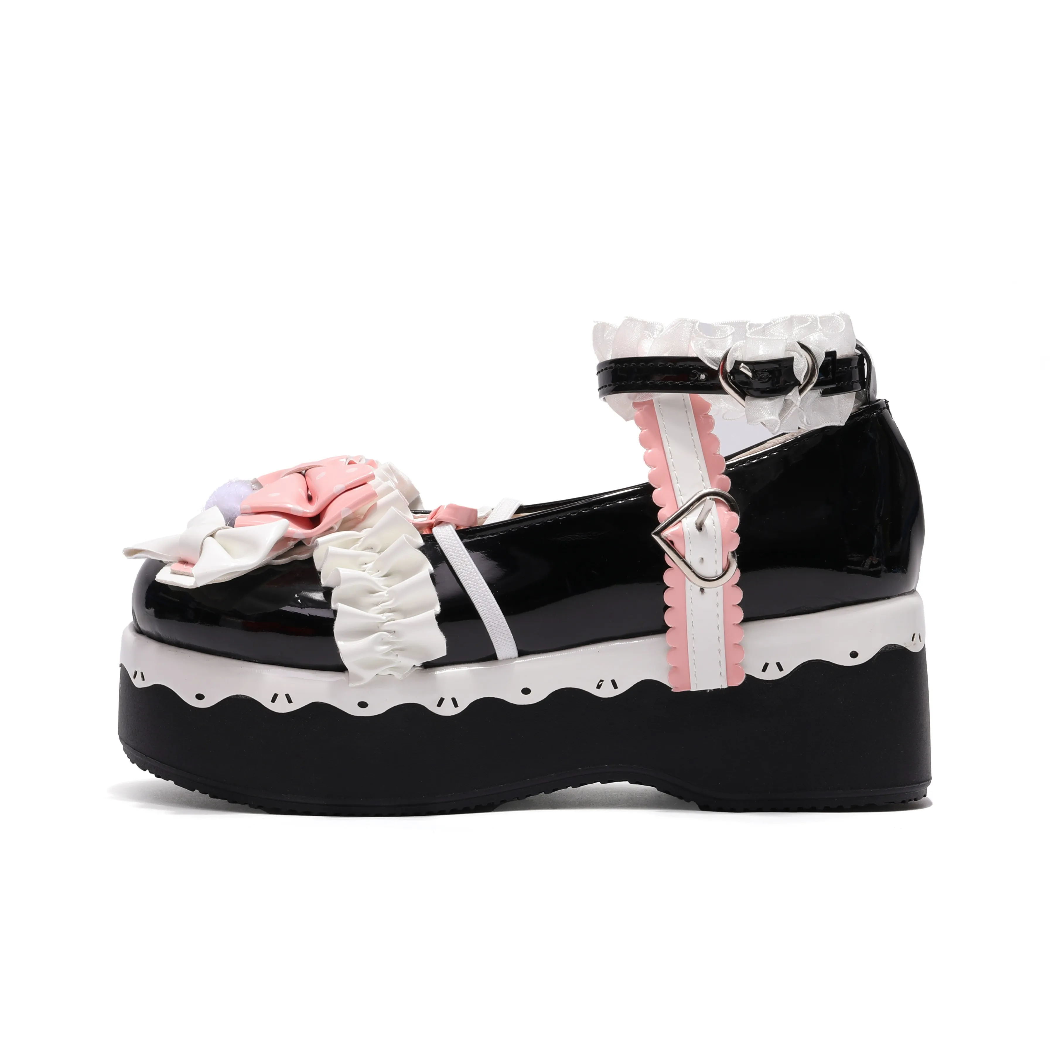 Yang Nianhua Платформа Туфли Мэри Джейн 5 см Женские