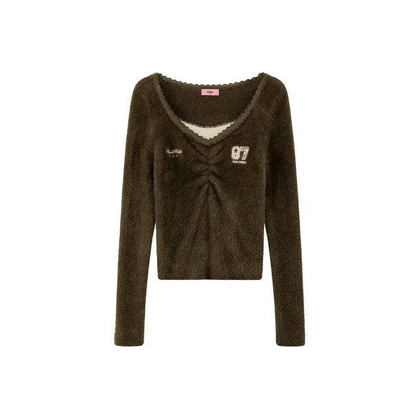 CHUU Трикотаж Женский Горчичный Зеленый