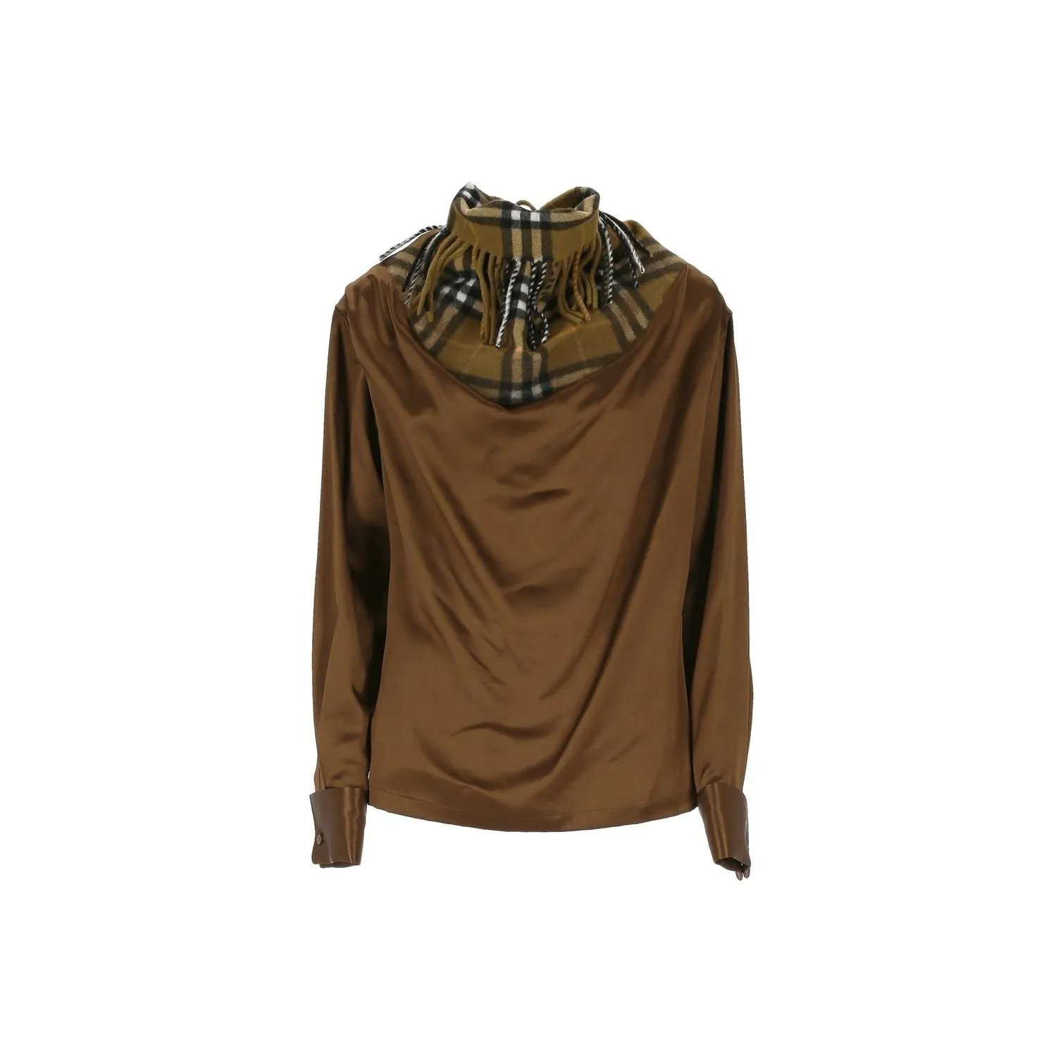 Burberry Fringe Detailed Long Sleeved Top
