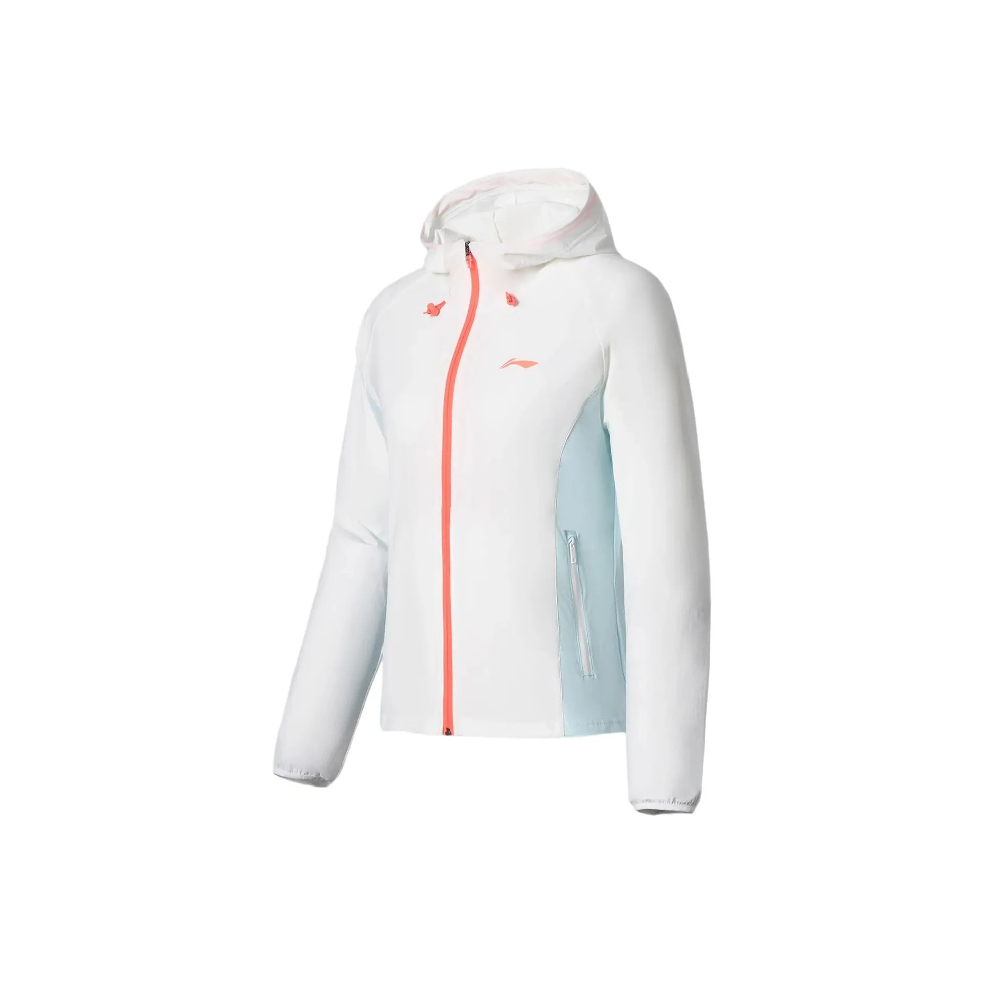 Лайнер Куртка Женская Стандартная Белая Аква Синяя