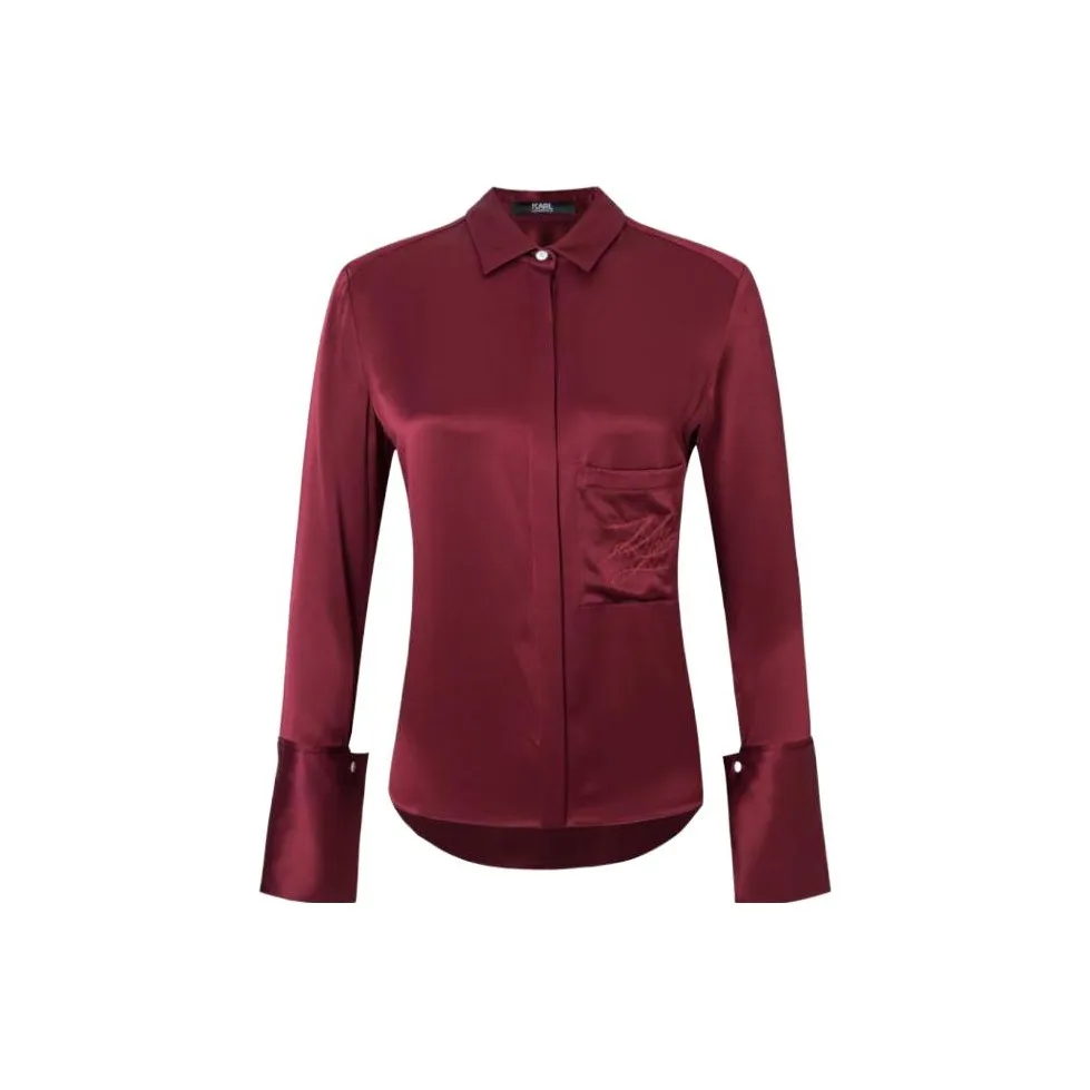 Karl Lagerfeld Рубашка Женская Бордовая