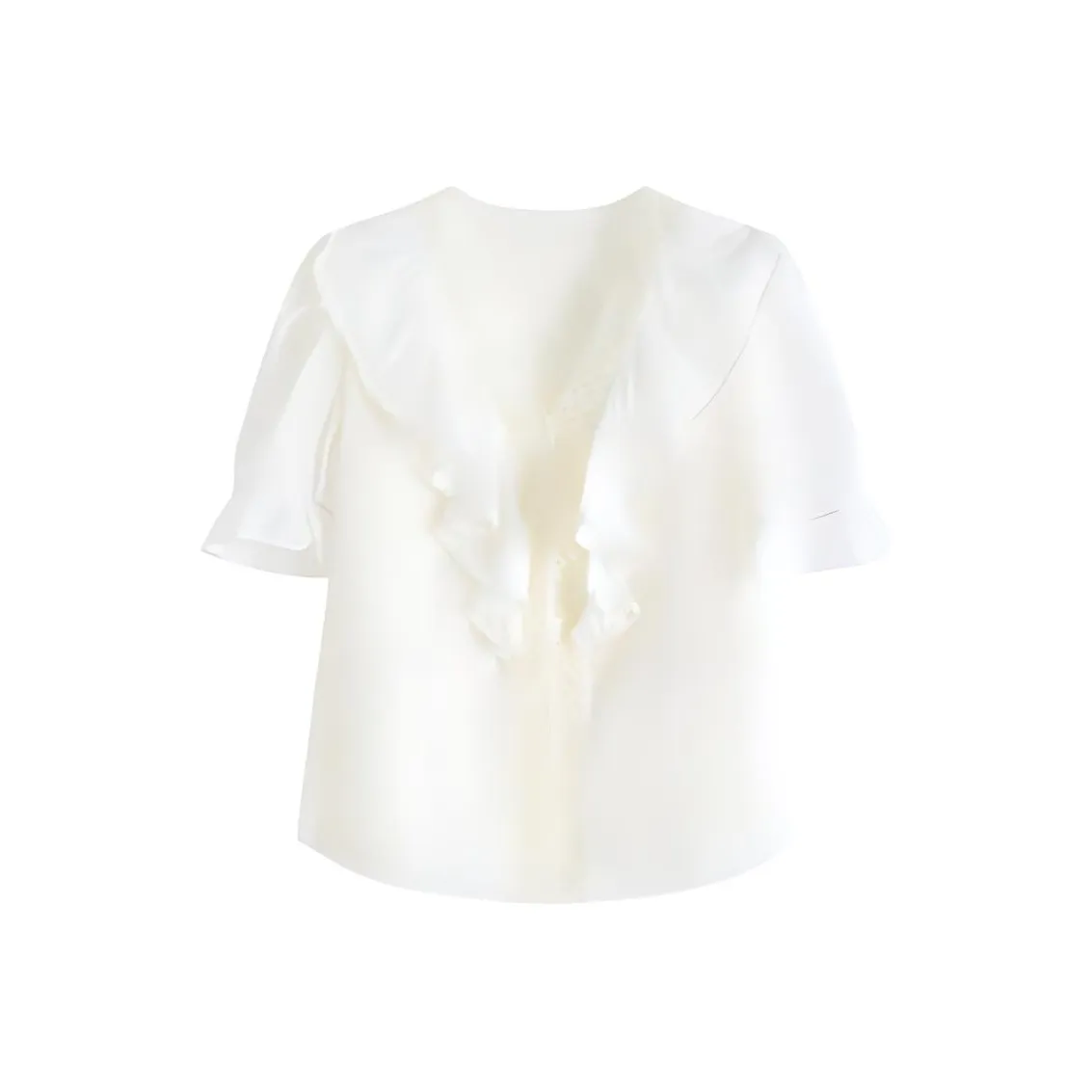 ETSE Шифон Рубашка Женская Бежевая