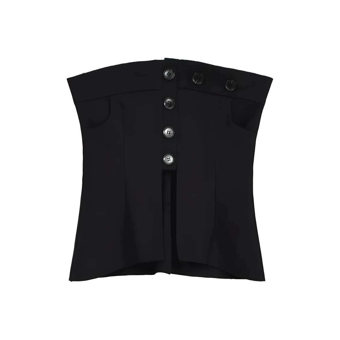 Metamorphosis Без бретелей Топ Женский Черный