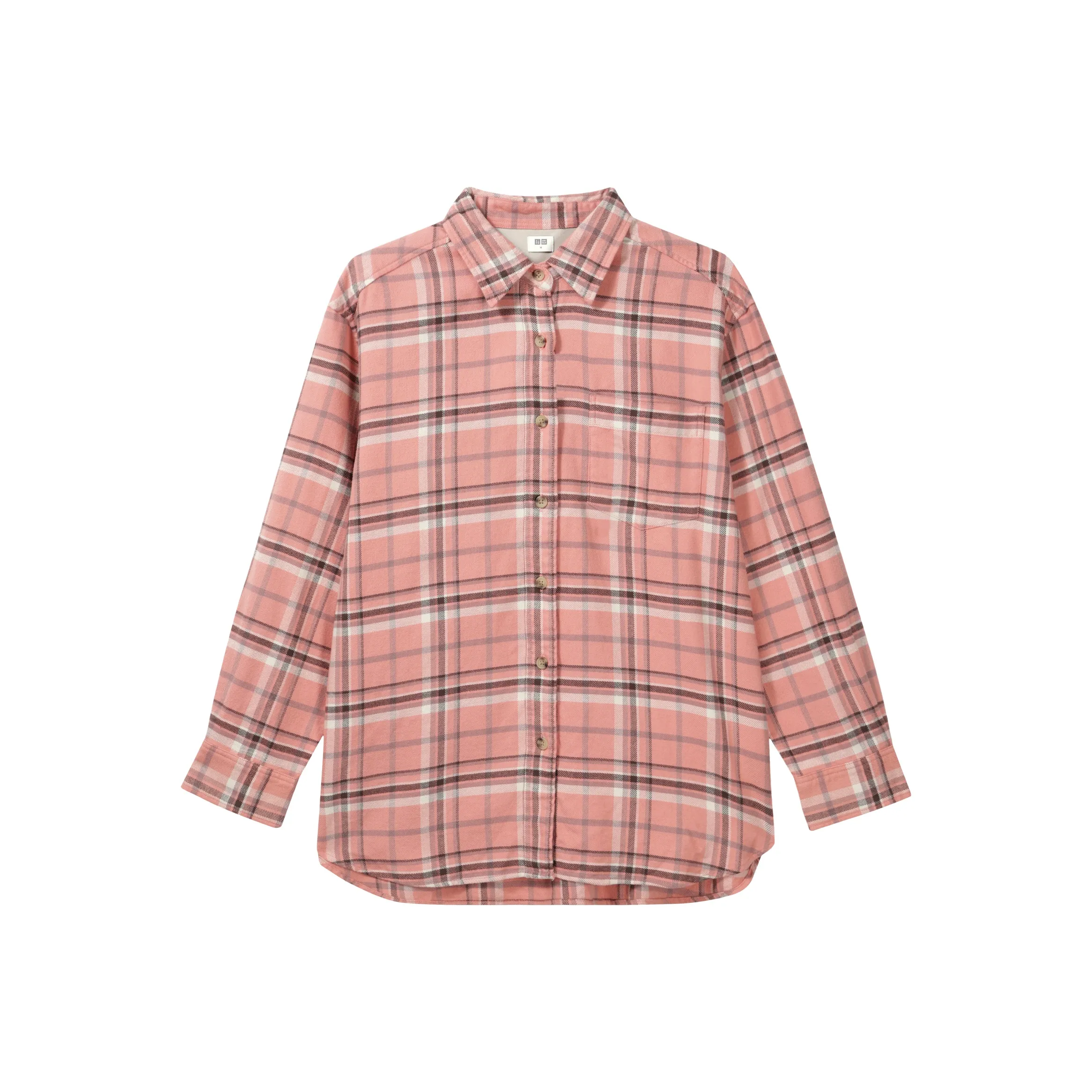 UNIQLO Персиково-розовые Женские Рубашки