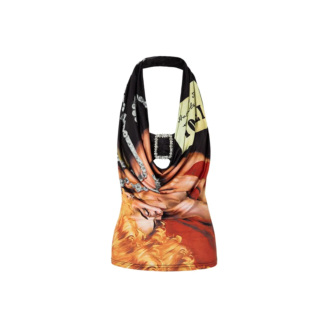 JYOSEI Топ на бретелях Женский Многоцветный