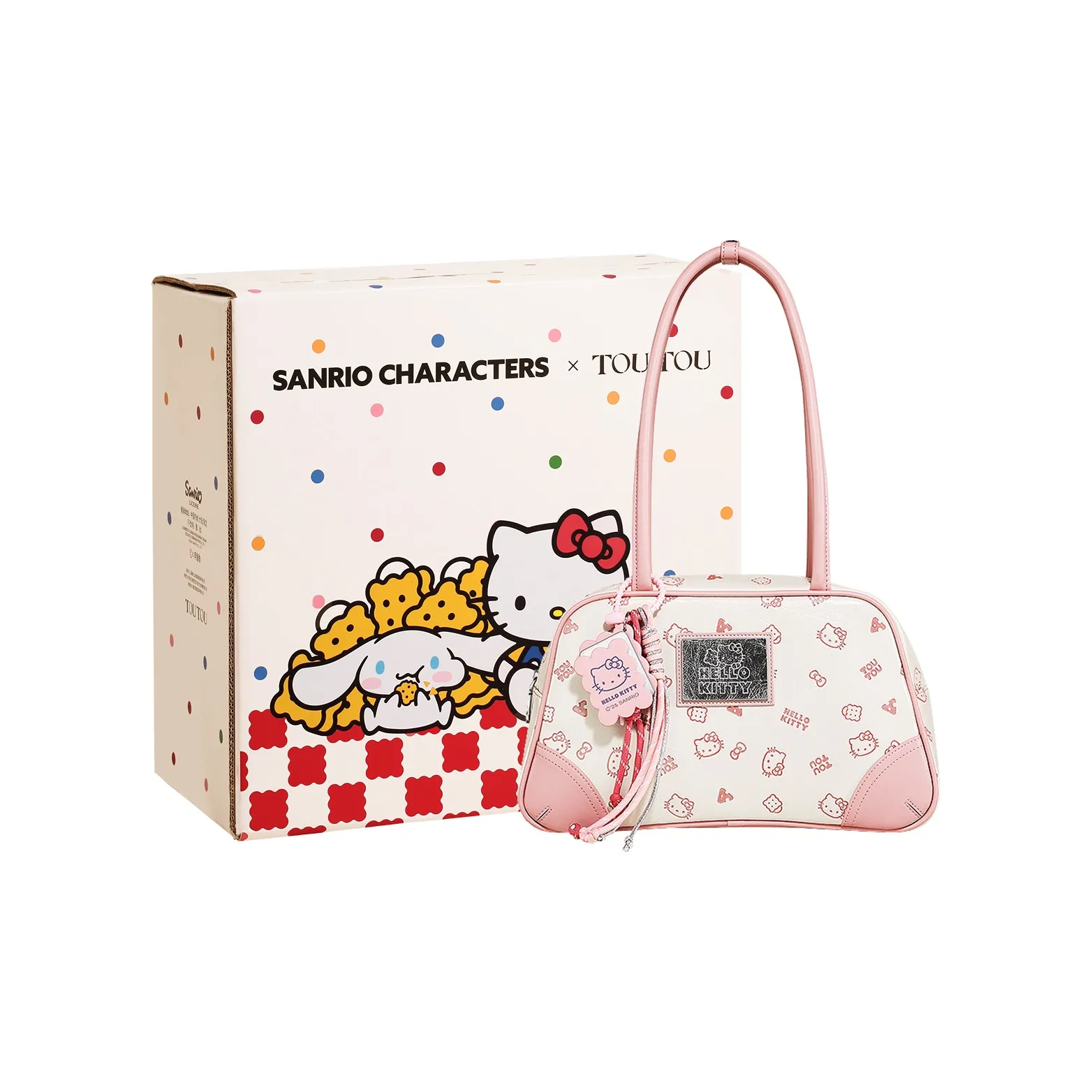 TOUTOU Hello Kitty Collaboration Hello Kitty Collection Synthetic Leather Shoulder Bag Regular Women's Cream White