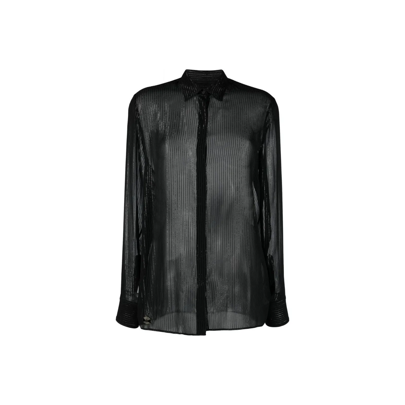 PHILIPP PLEIN Semi sheer Button down Shirt