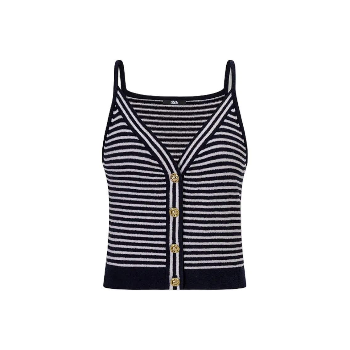 Karl Lagerfeld Топ на бретелях Женский Черный Белый