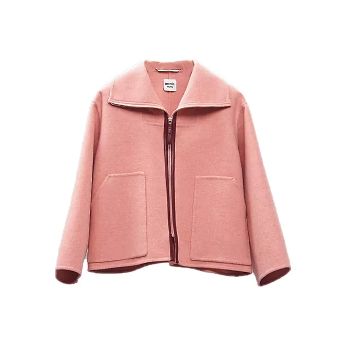 HERMES Jackets Women's Quartz Pink