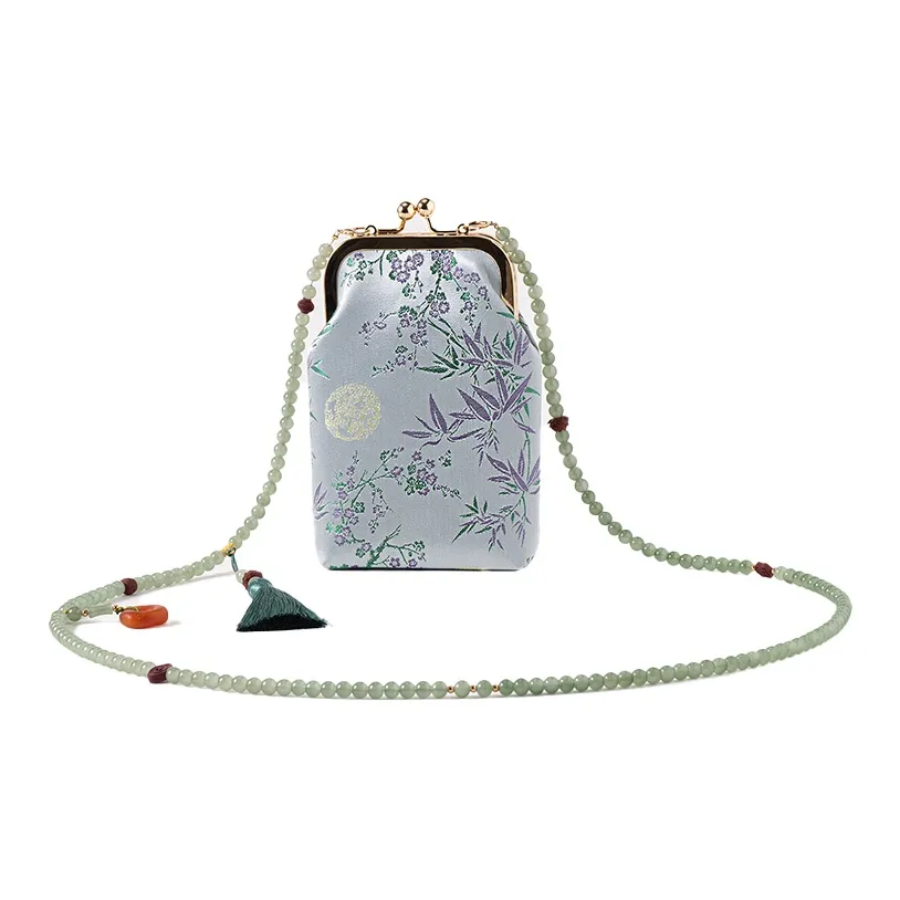 Shanghai Story Чехол для телефона из шелка тутового дерева Маленький Женский Персиково-розовый Небесно-голубой