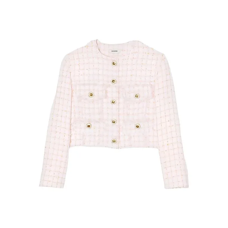 Sandro Куртки и Пальто Женские Светло-Розовые