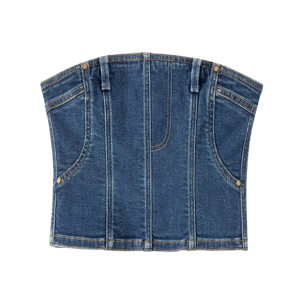 Roselingling Без бретелей Топ Женский