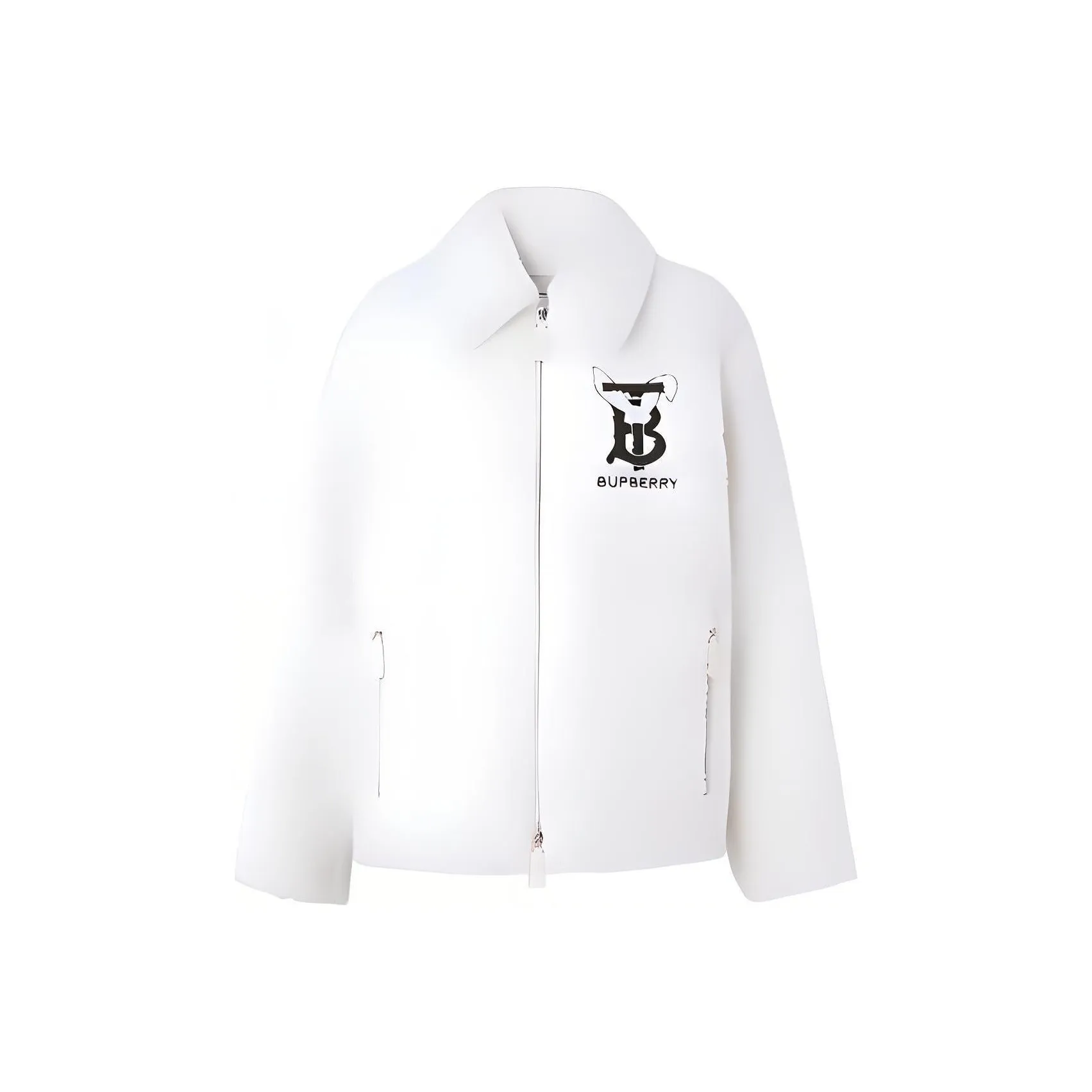 Burberry Rabbit Applique Fleece Jacket Ecru