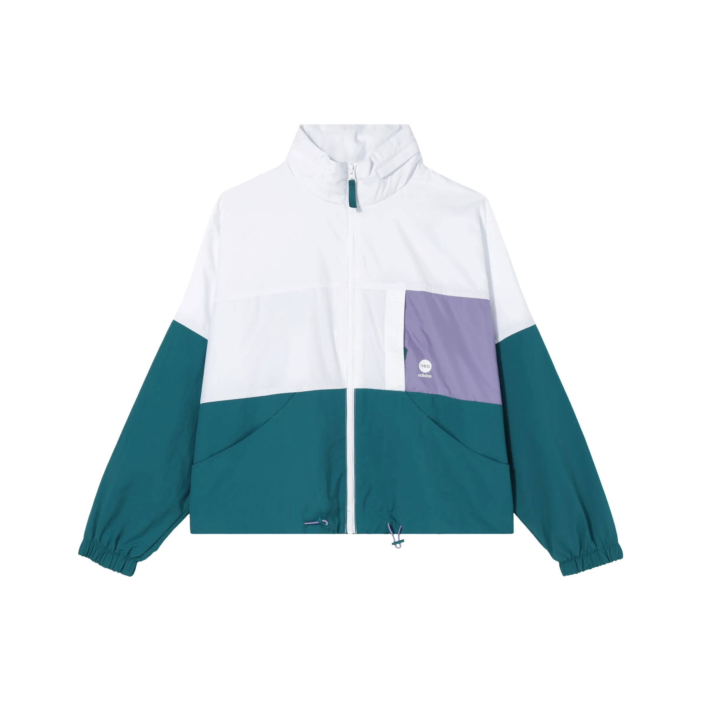 ADIDAS NEO Белый и Зеленый Женские Куртки