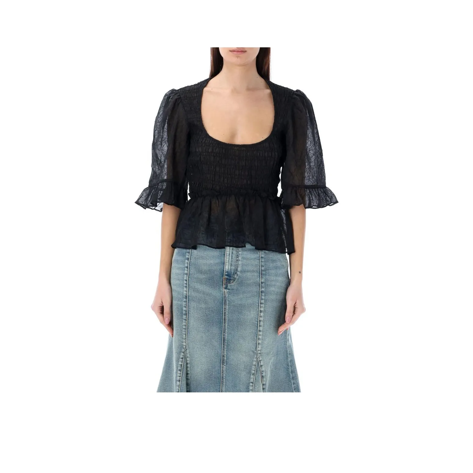 GANNI Черные Женские Рубашки