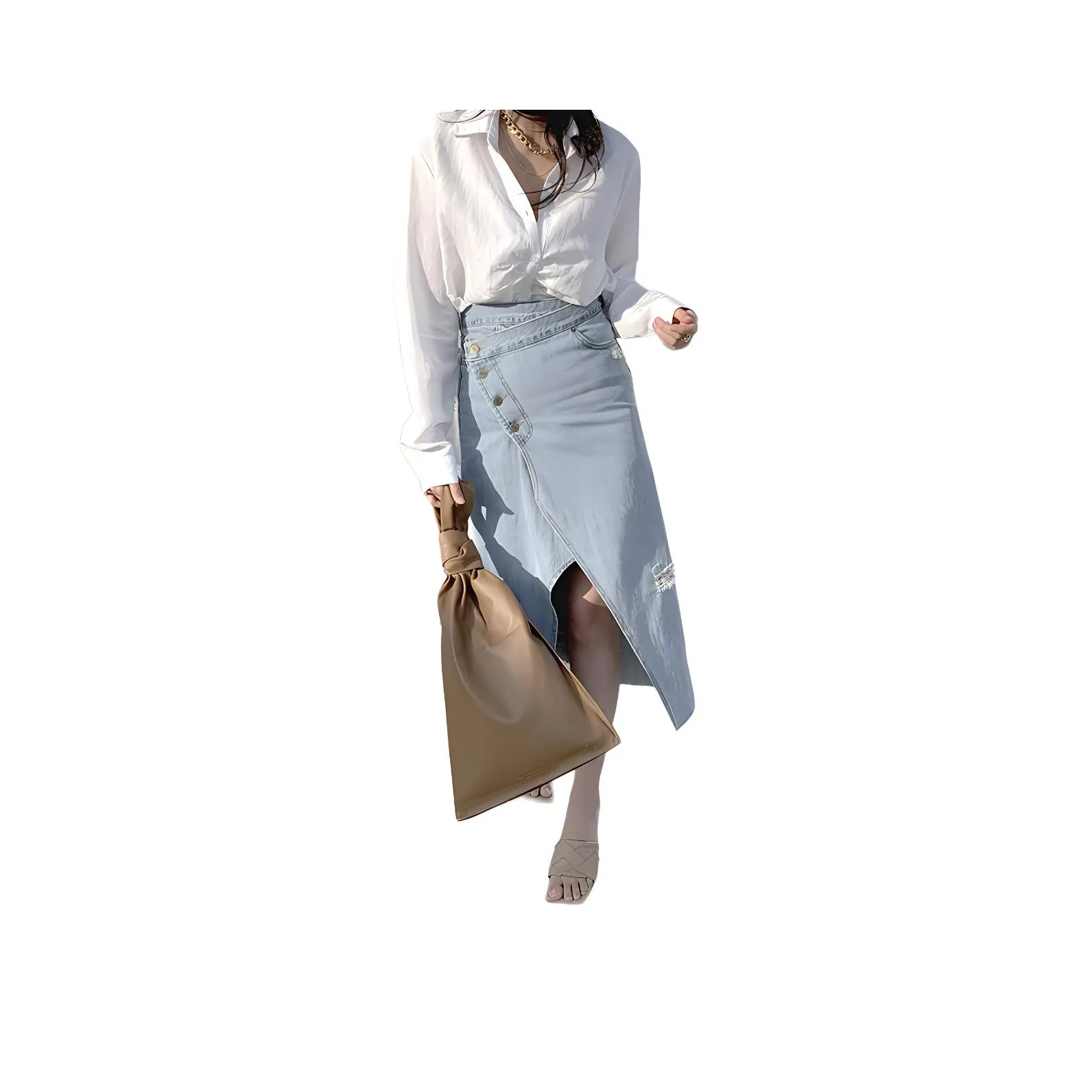 NANING 9 Белый Женские Рубашки