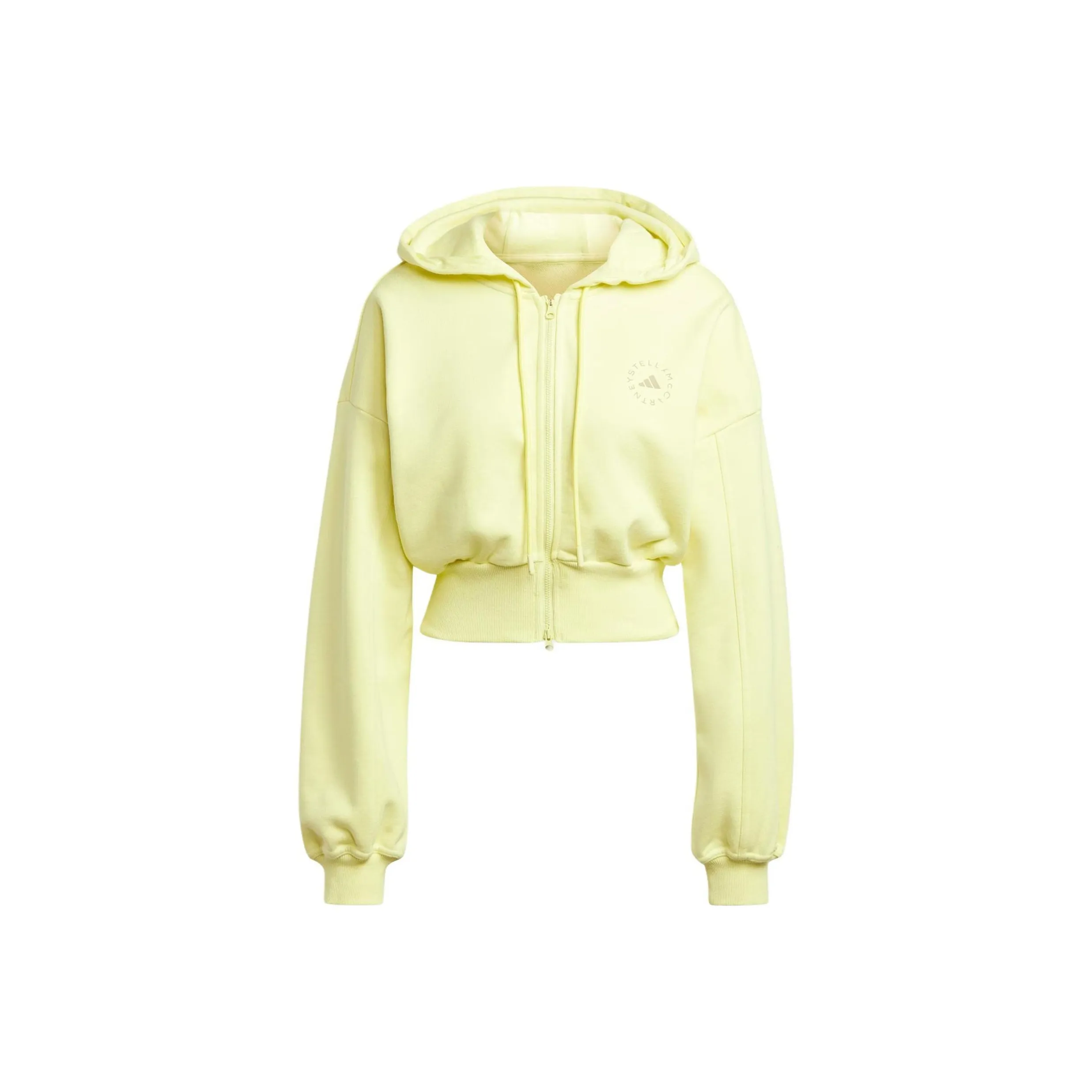 Adidas x Stella McCartney Sportswear Cropped Hoodie Jackets & Coats Women's Pink Yellow