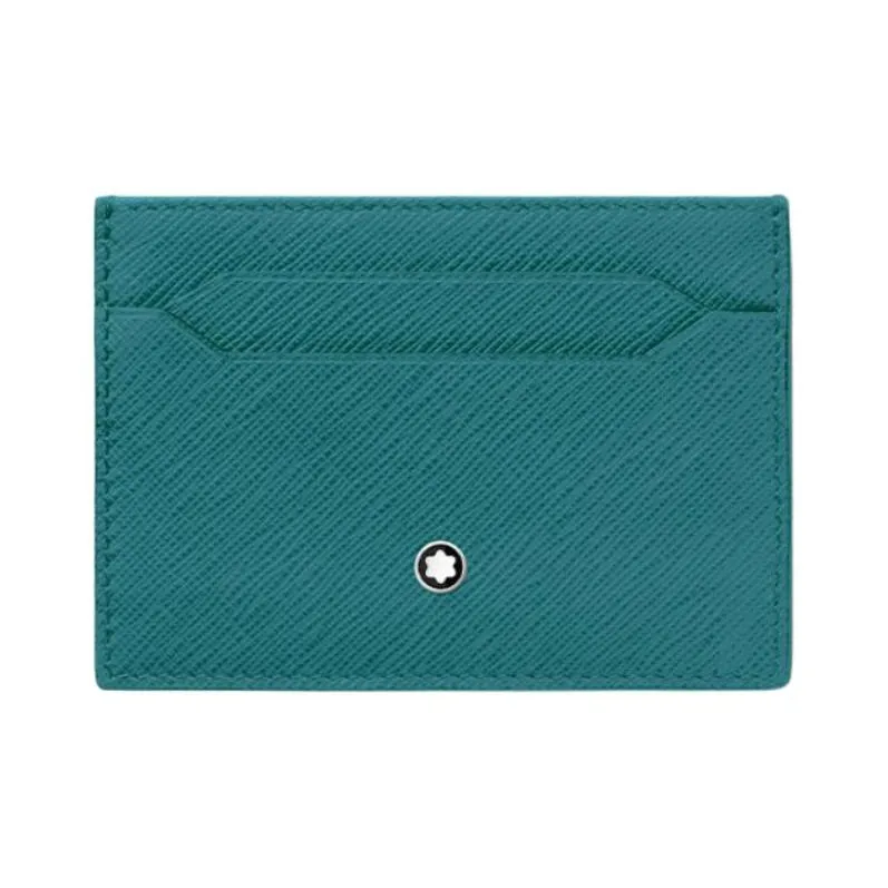 MONTBLANC Коровья кожа Держатель для карт Мужской Бирюзовый Синий