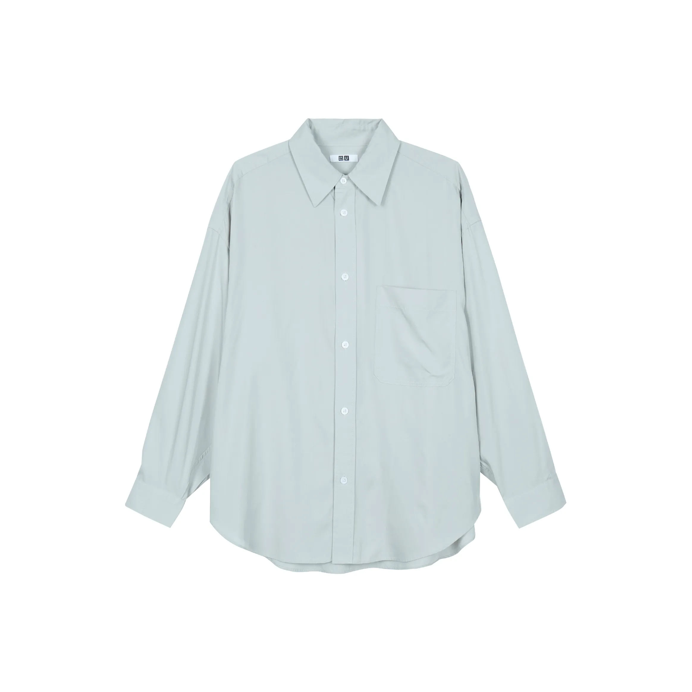 Uniqlo U Collection FW23 Рубашка Женская Светло-Серый