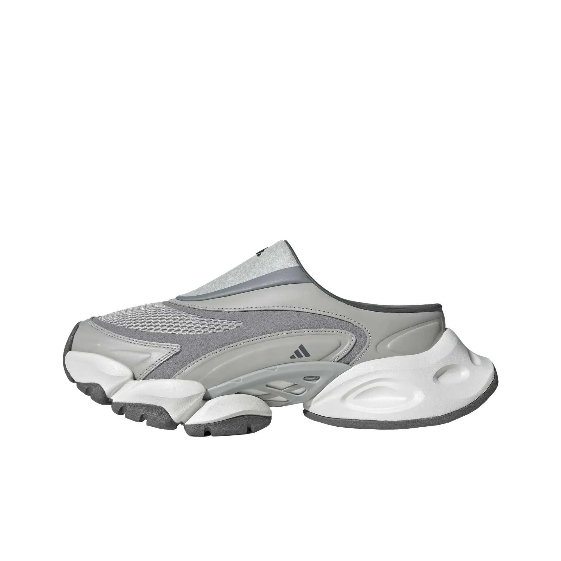 Adidas XLG Runner Mule Slip Resistant Low Top Casual Shoes Unisex Light Gray