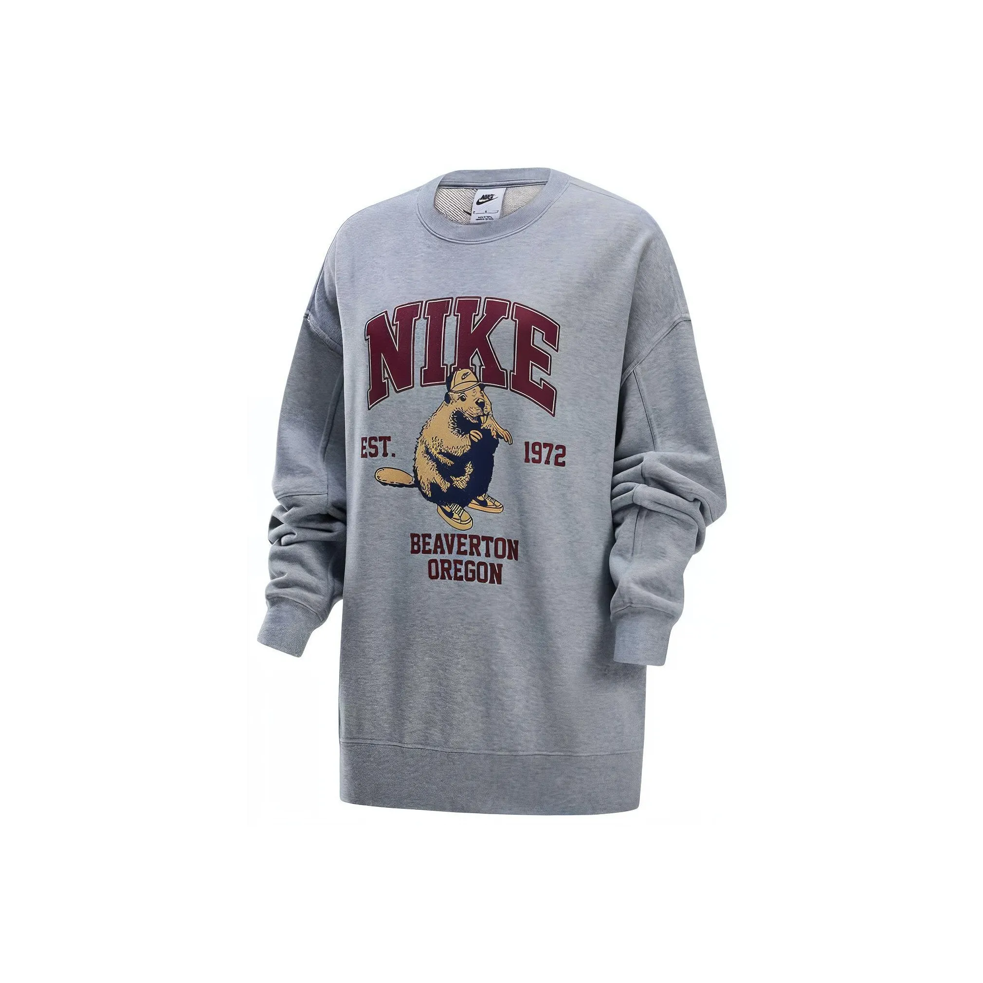 NIKE Серые Женские Свитшоты