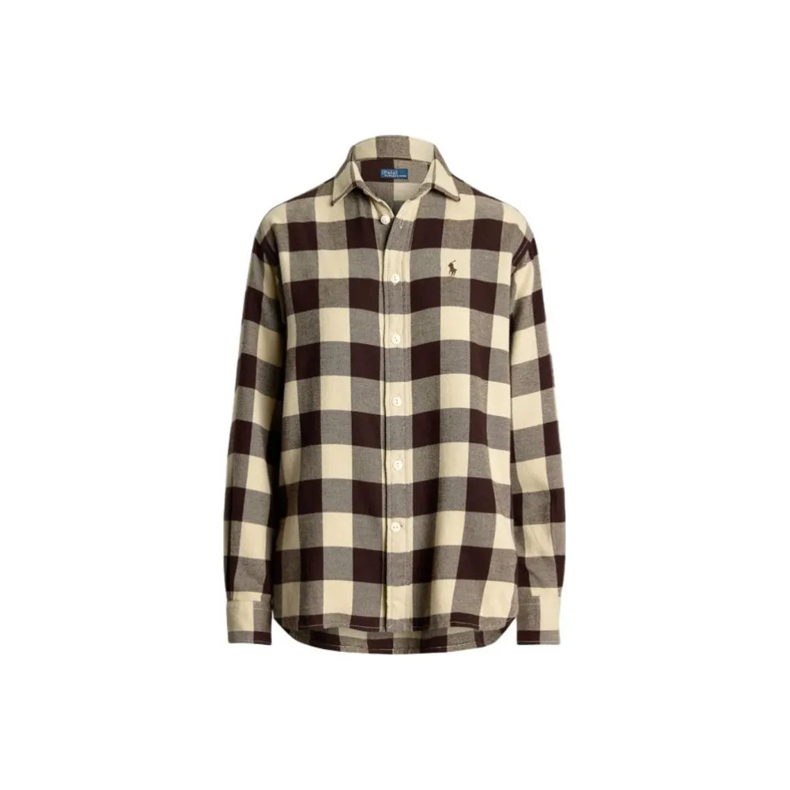 Polo Ralph Lauren FW24 Shirt Women's Brown Yellow
