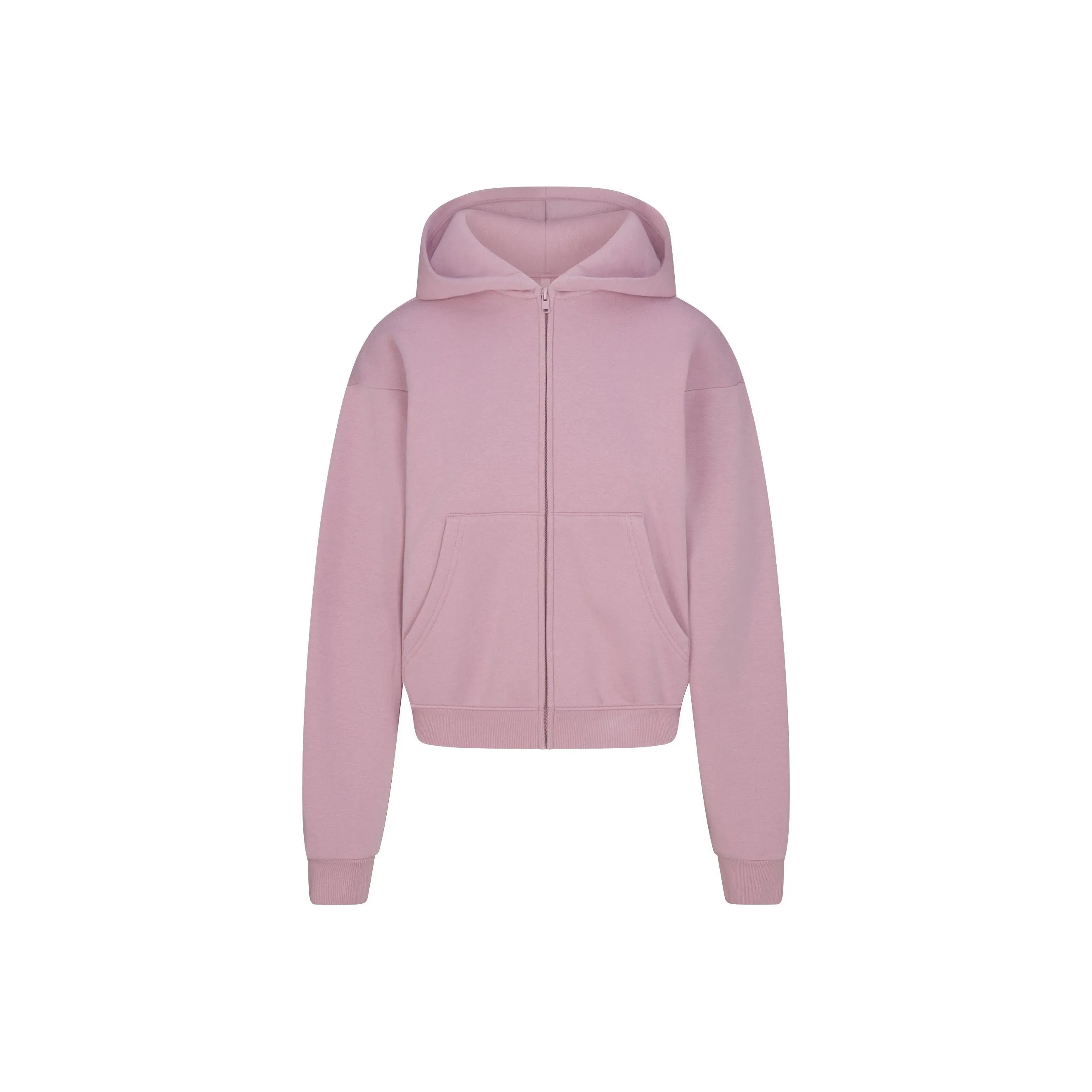 SKIMS COTTON FLEECE CLASSIC ZIP UP HOODIE Sweatshirt Women's DUSK/Nightfall Color