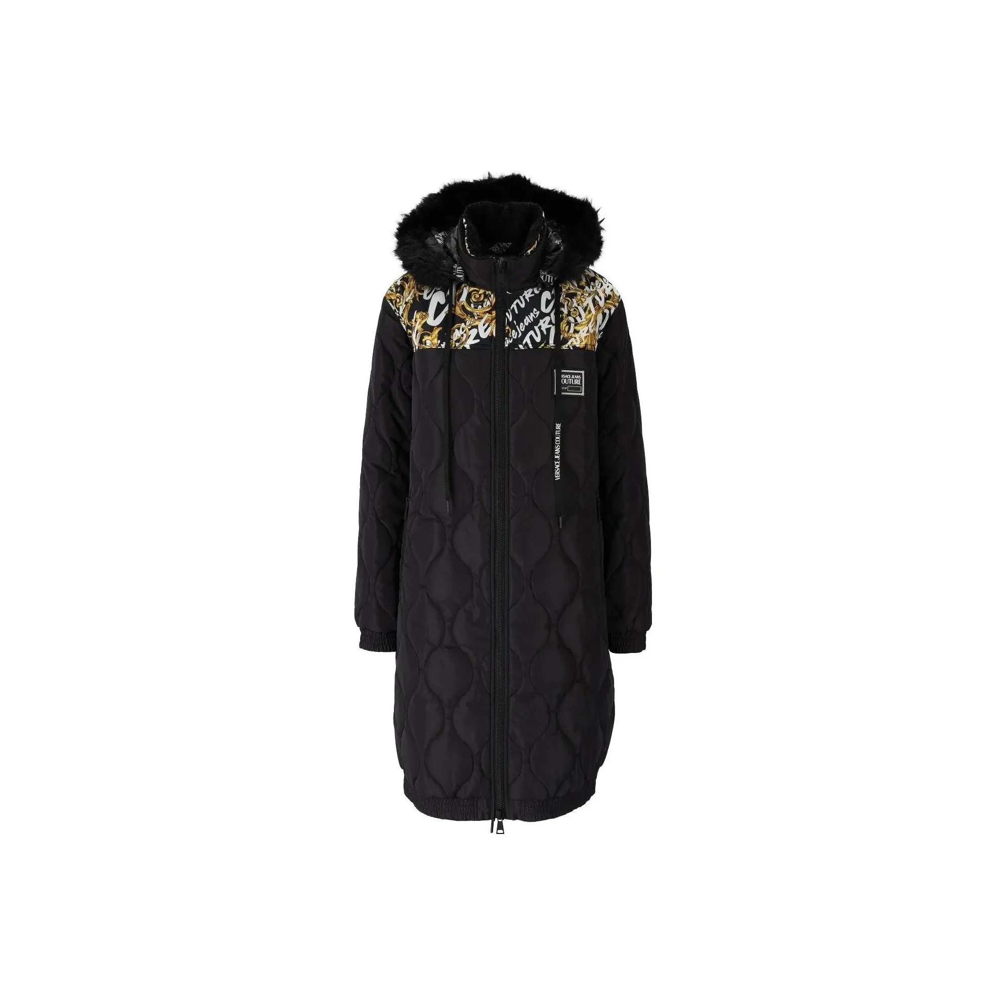 VERSACE JEANS Couture Graphic print Quilted Coat