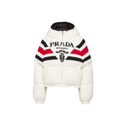 PRADA Белые Женские Пуховики
