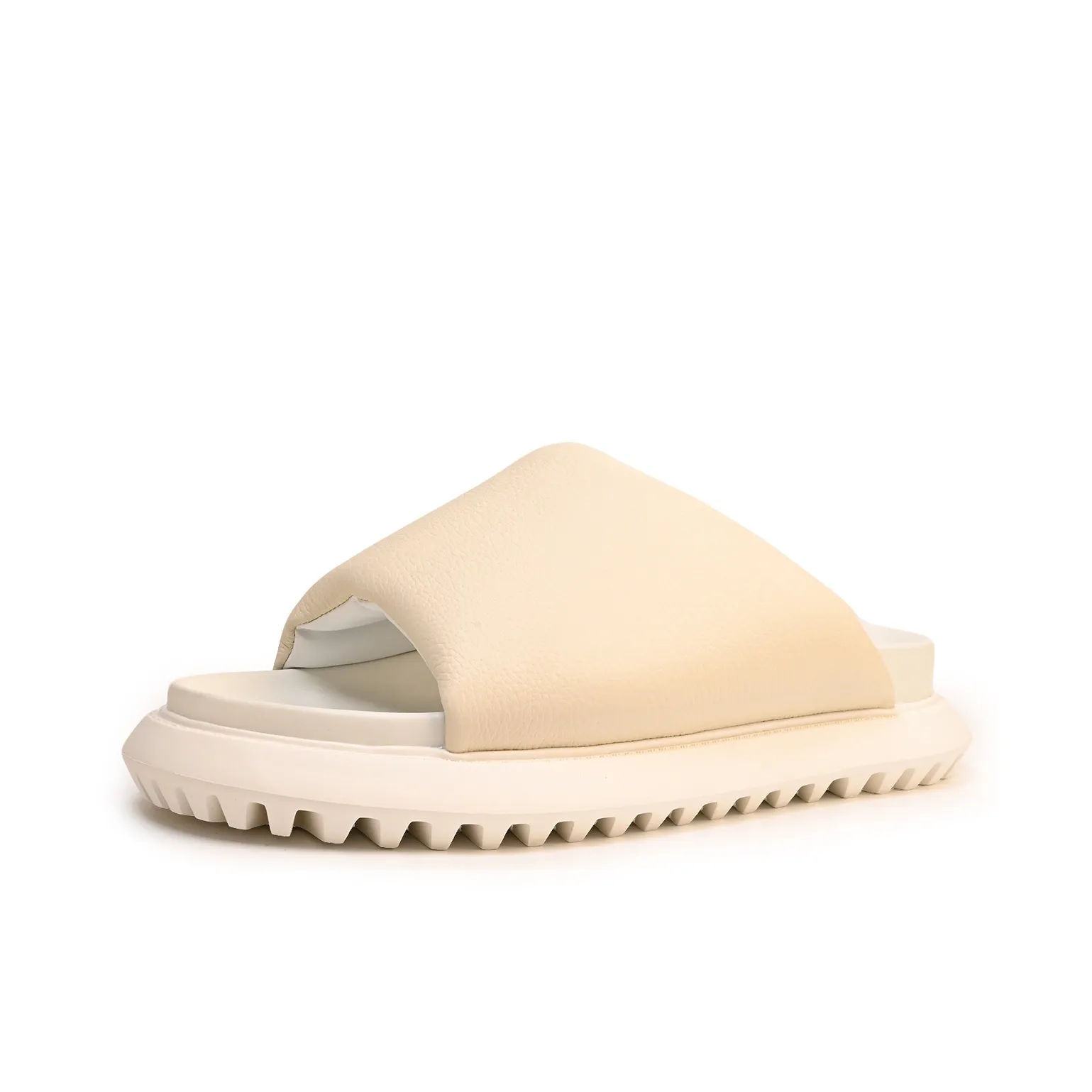 Brounvanm Slip-resistant Slippers Men's Ecru Бруунванм Слип-резистентные слипоны Мужские Экрю