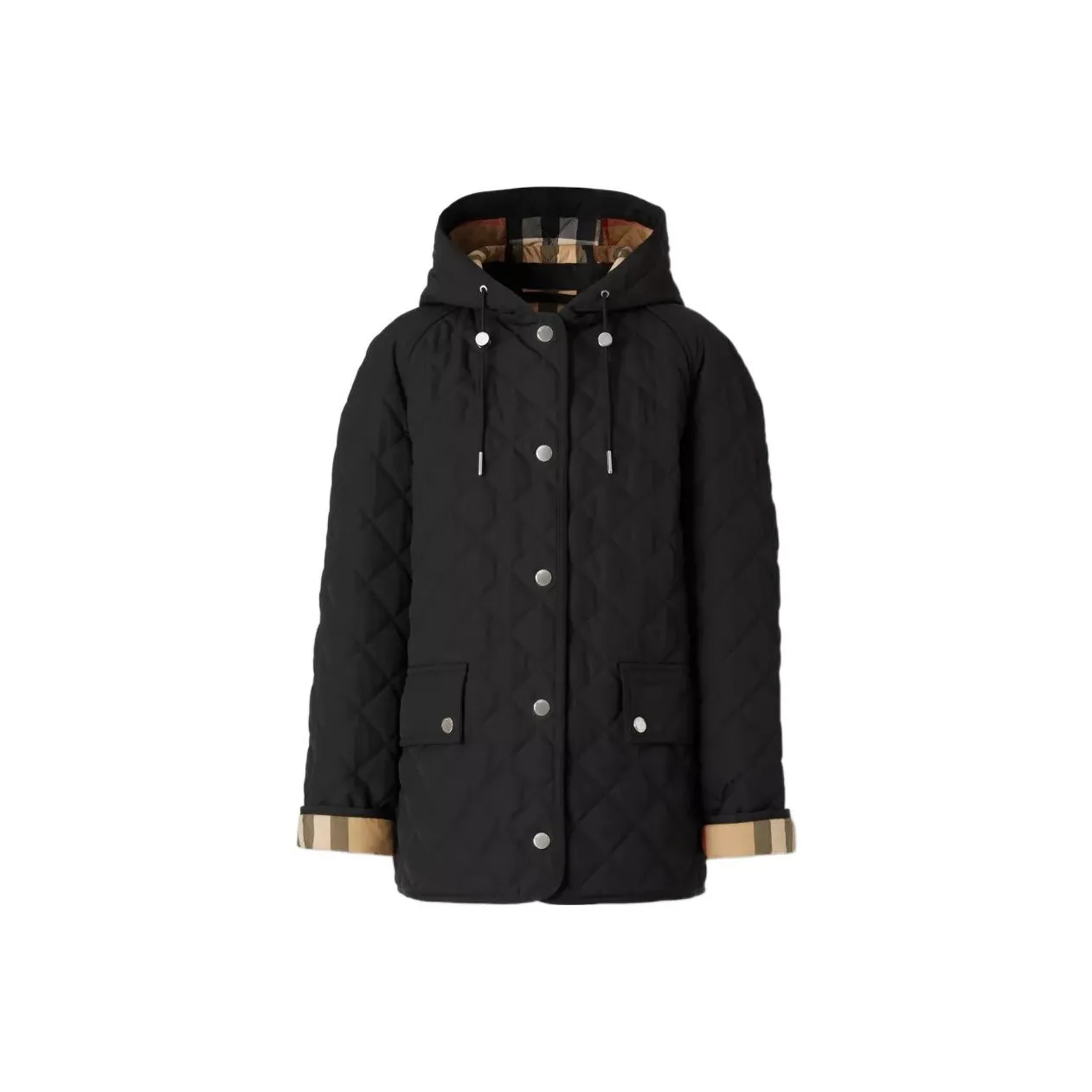 Burberry Quilt Down Hooded Jacket 'Black'
