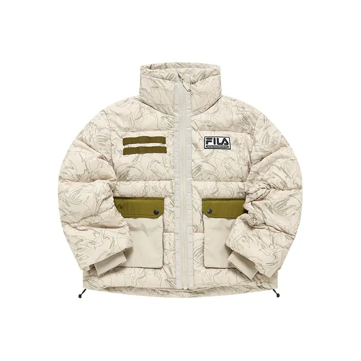 FILA FUSION FILA FUSION Hakusan l collaboration Collection Земля Пряжа Камуфляж Линия Женские Пуховые куртки