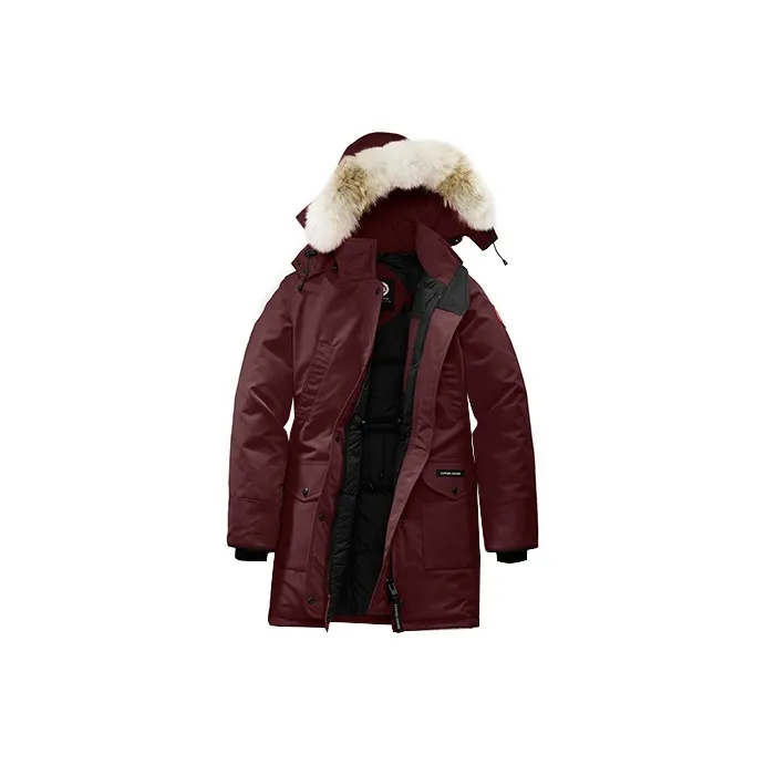 Canada Goose Trillium Down Jackets Women's Splicing Wood Color