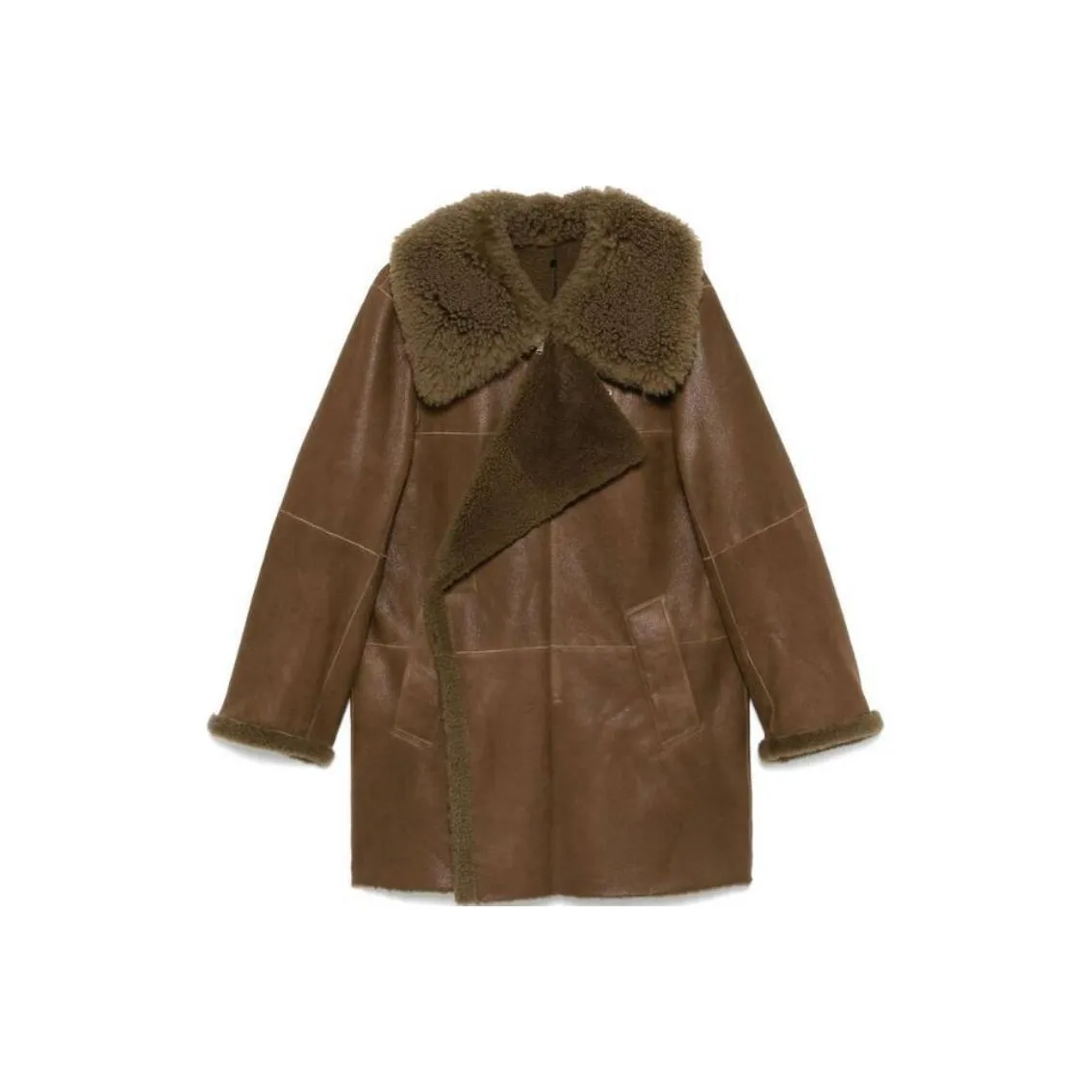 Lemaire Asymmetric Leather Jacket