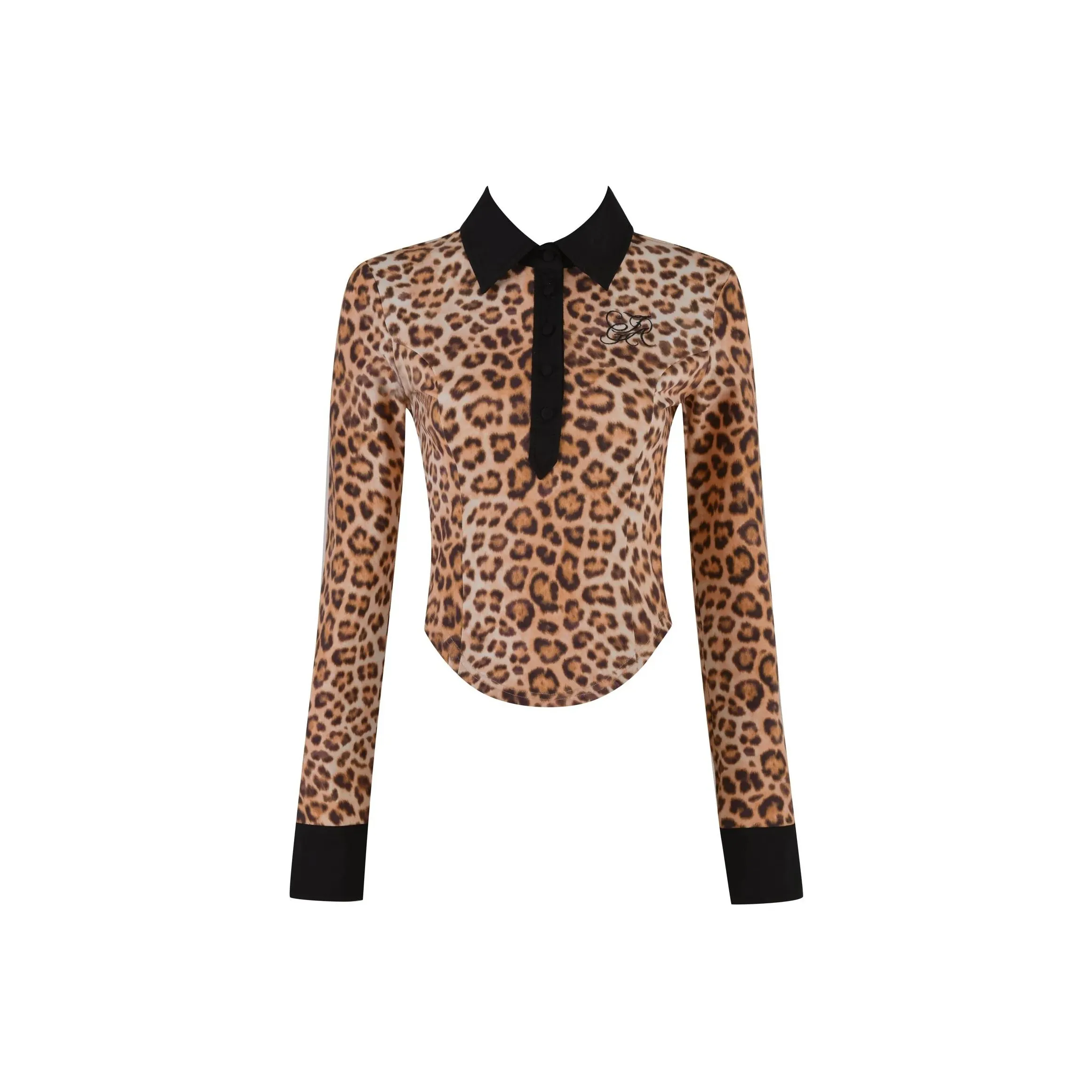 I.AM.GIA Julia Топ Рубашка Женская с леопардовым принтом