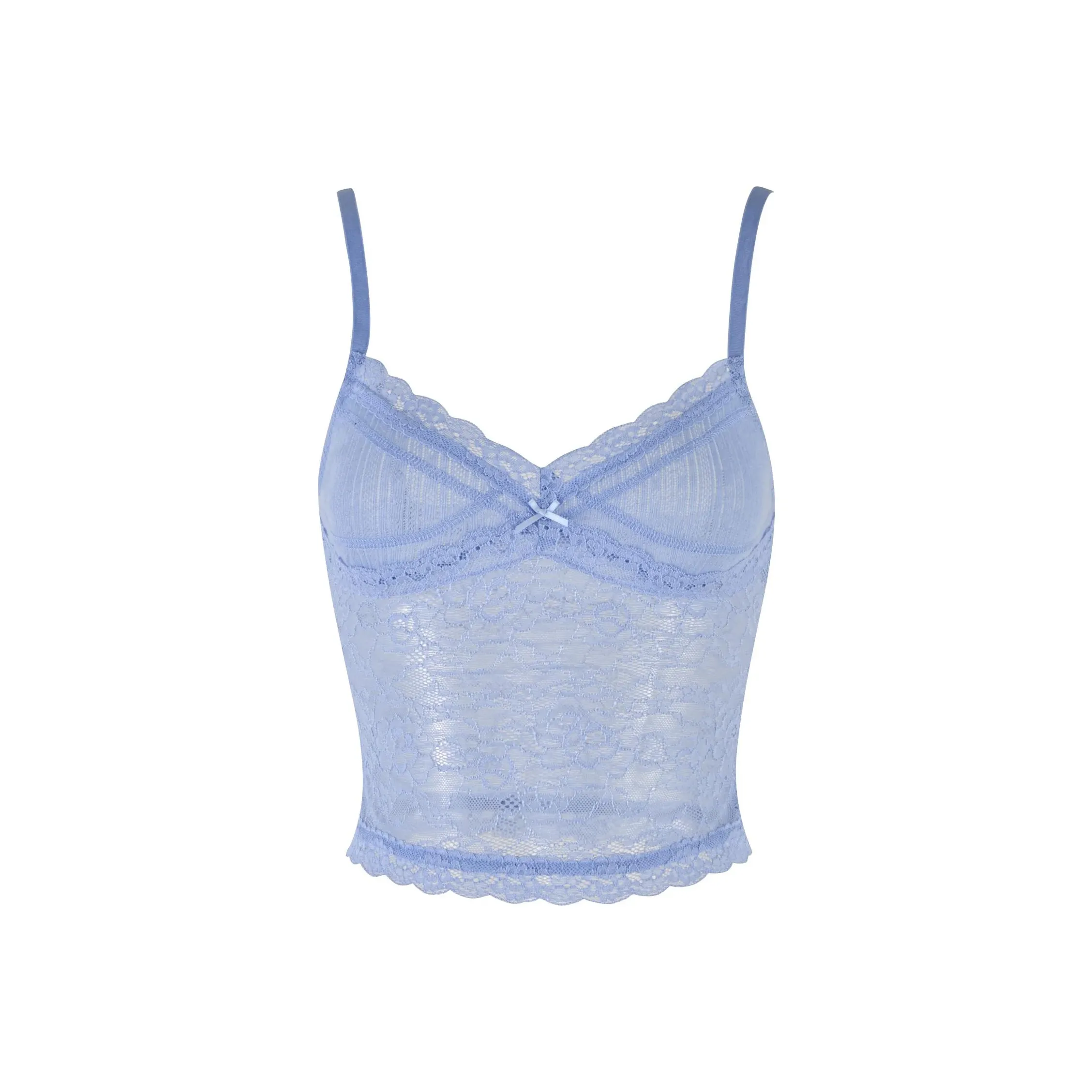 I.AM.GIA SERINA Танк Топ на бретелях Женский Синий Синий